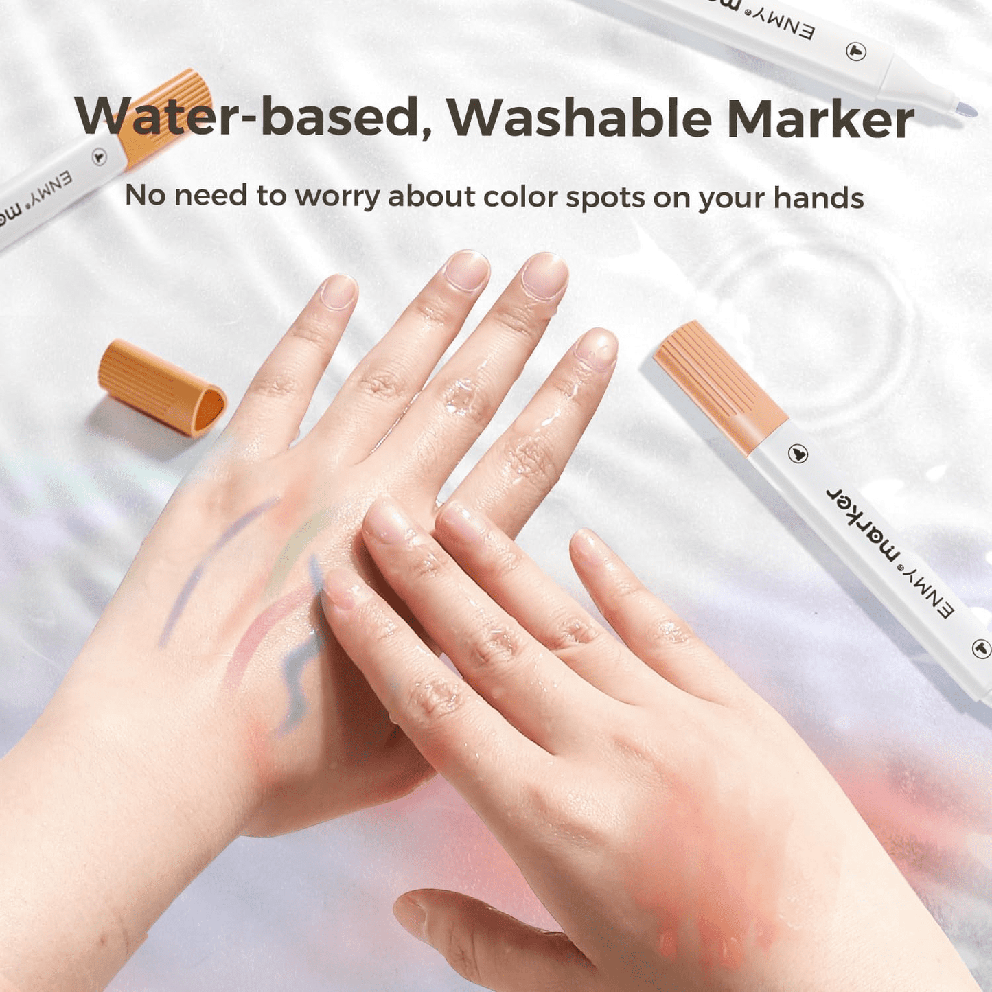 24 Colors Acrylic Paint Pens Markers,ASOVNXF Dual Tip Acrylic Paint Markers with Brush Tip and Fine Tip for Rock Painting,Wood,Canvas,Stone,Ceramic Surfaces,DIY Crafts Making Art Supplies