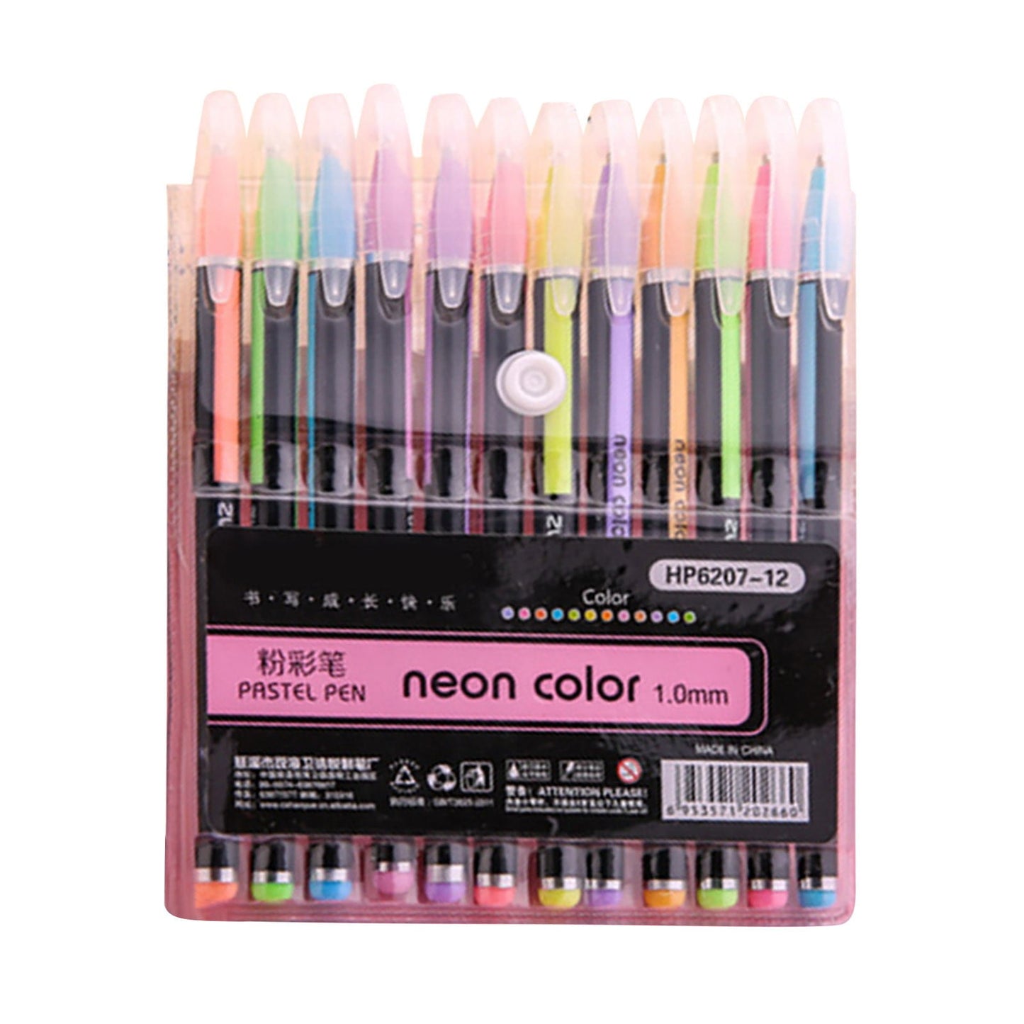 12-Pack Ballpoint Pens Red, Black & Blue Ink (1ml)Tri-Color Ballpoint Pens Set Multi-Color Pens,Smooth Writing Point Pens Convenient Multi-Color Pens Journaling Fine Point Pens for Home(Clear)