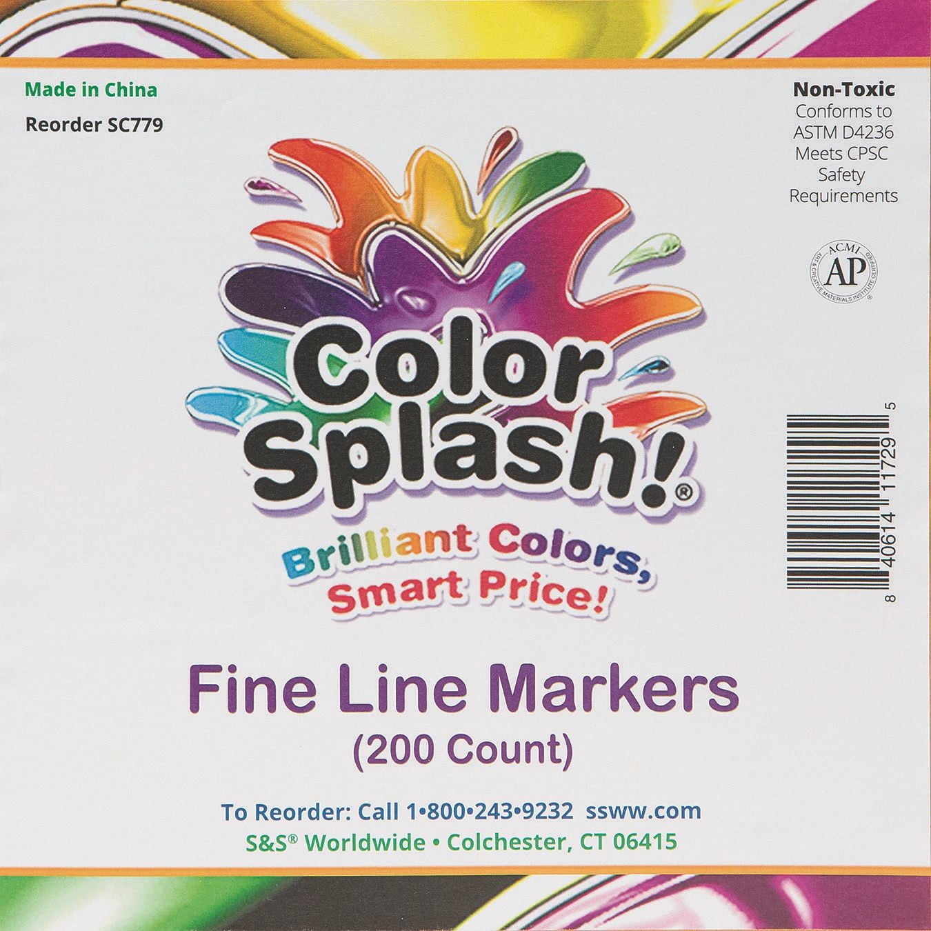 Color Splash!® Fine Line Marker PlusPack (Pack of 200)
