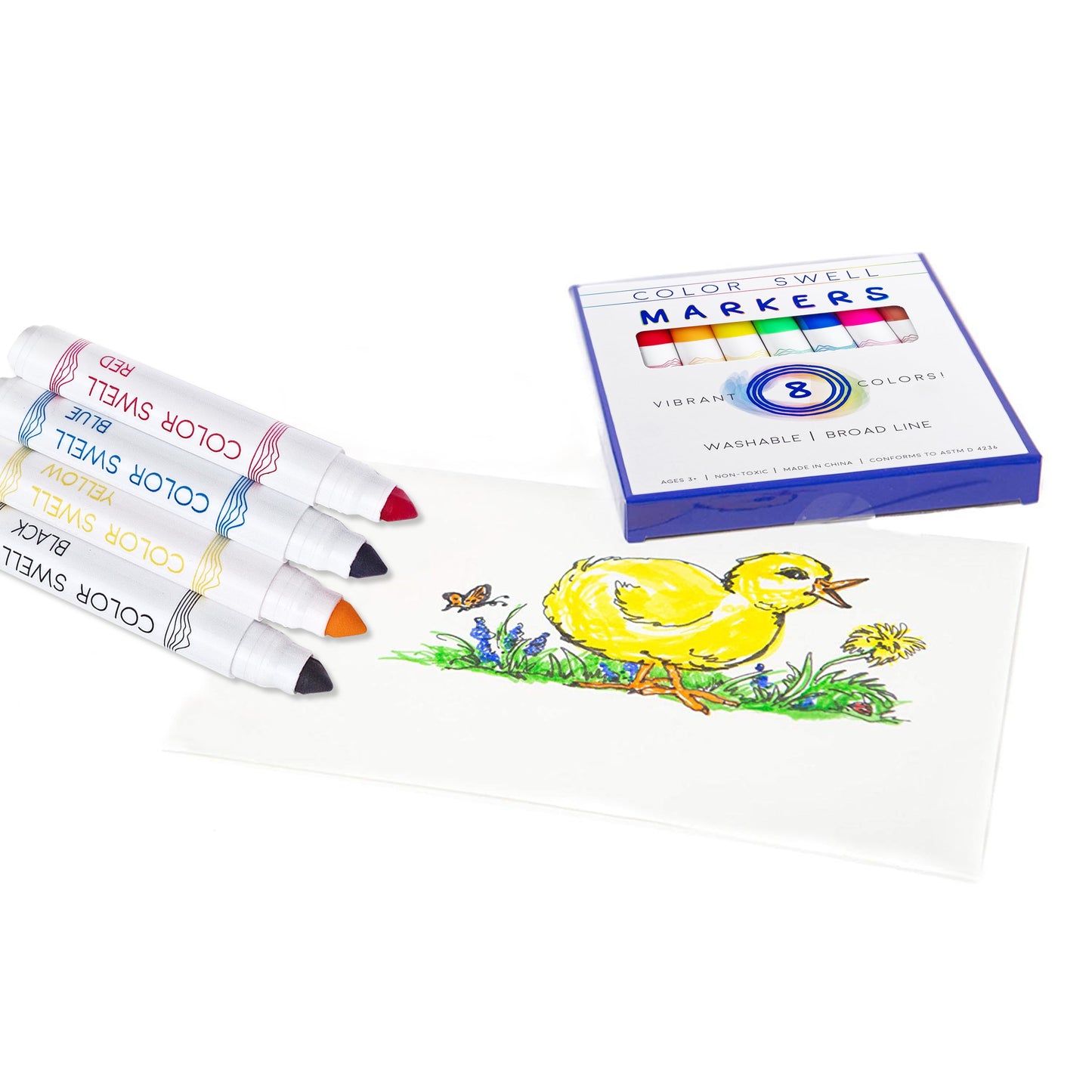 Color Swell Bulk Washable Markers - 40 Packs 8 Markers per Pack (320 Markers Total)