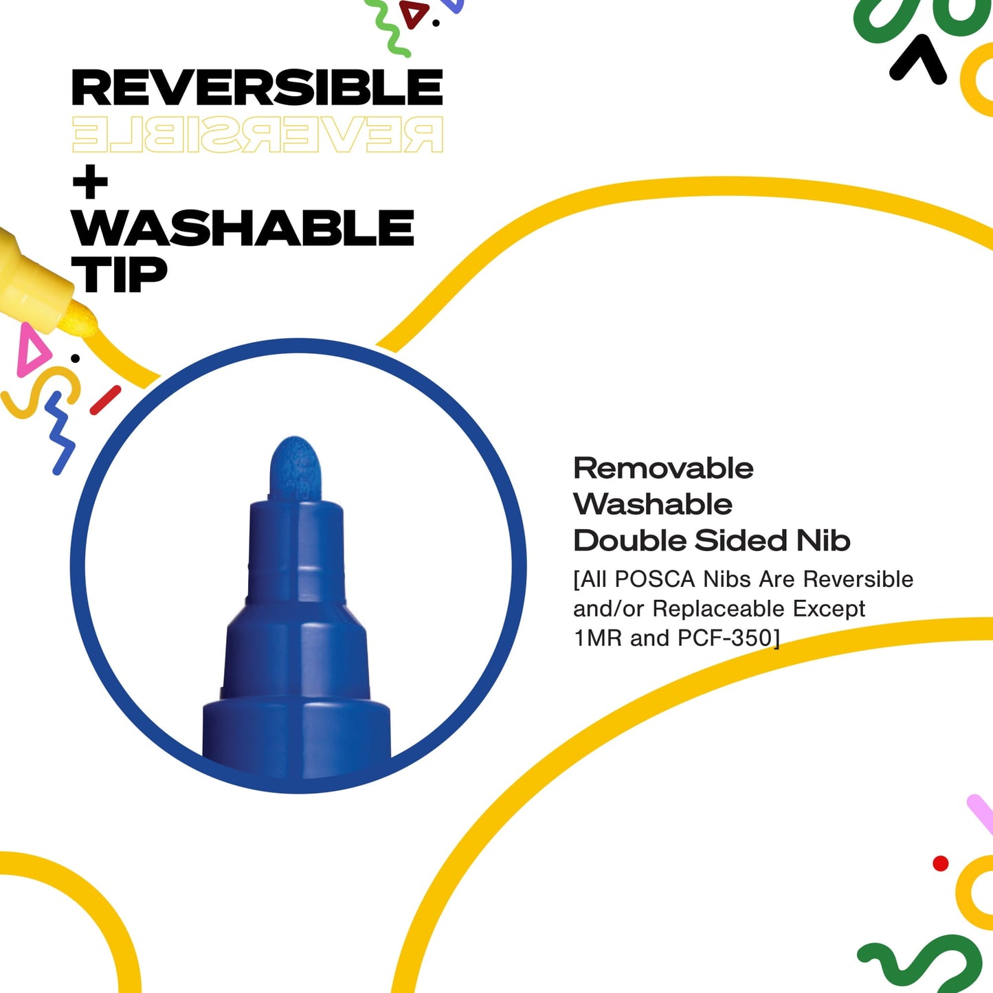 Uni POSCA PC-5M Water-Based Paint Markers, Reversible Medium Tip (1.8-2.5mm), Dark Ink Colors, 8 Count