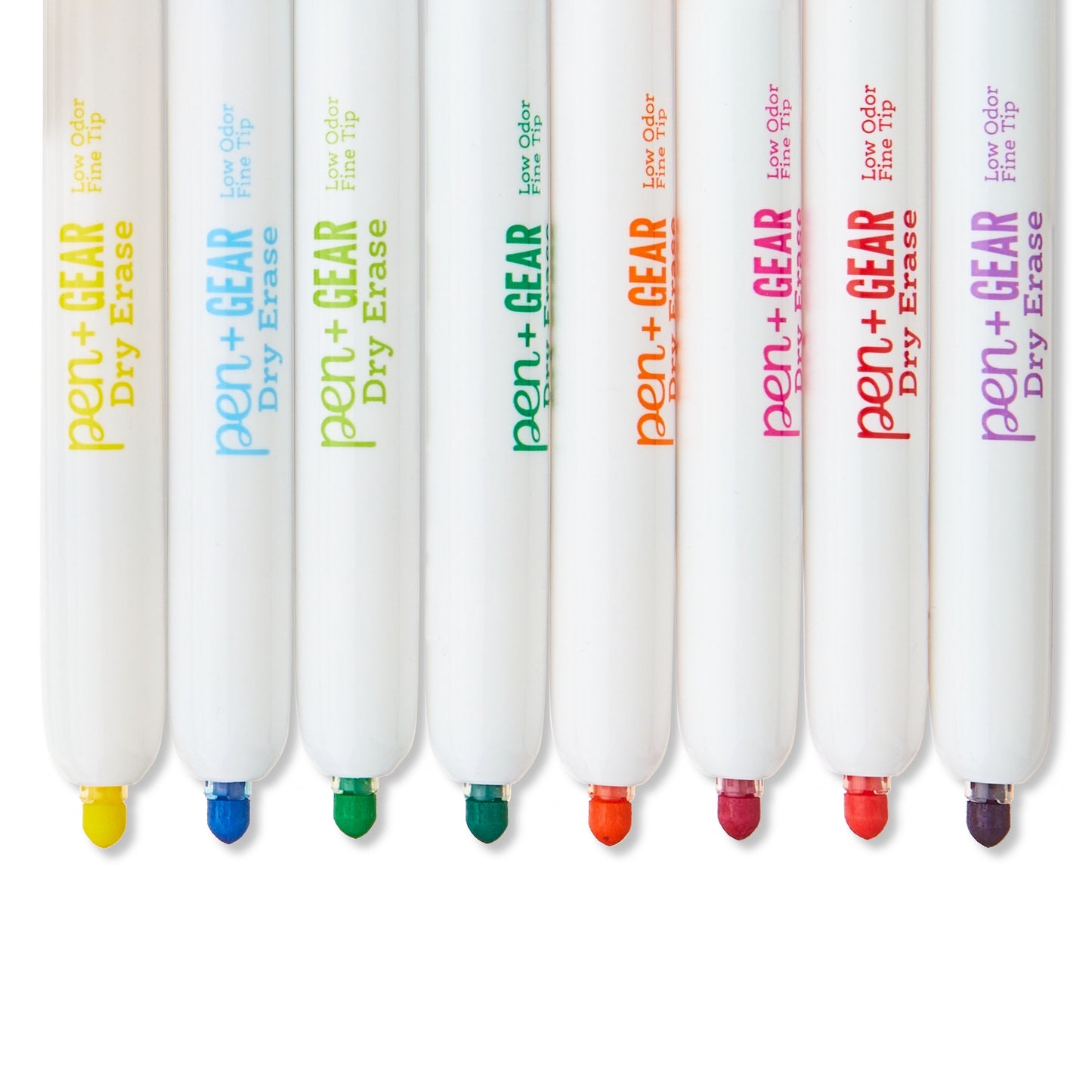 Pen+Gear Retractable Dry Erase Markers, Muti Colors, 16 Count, Fine Tip
