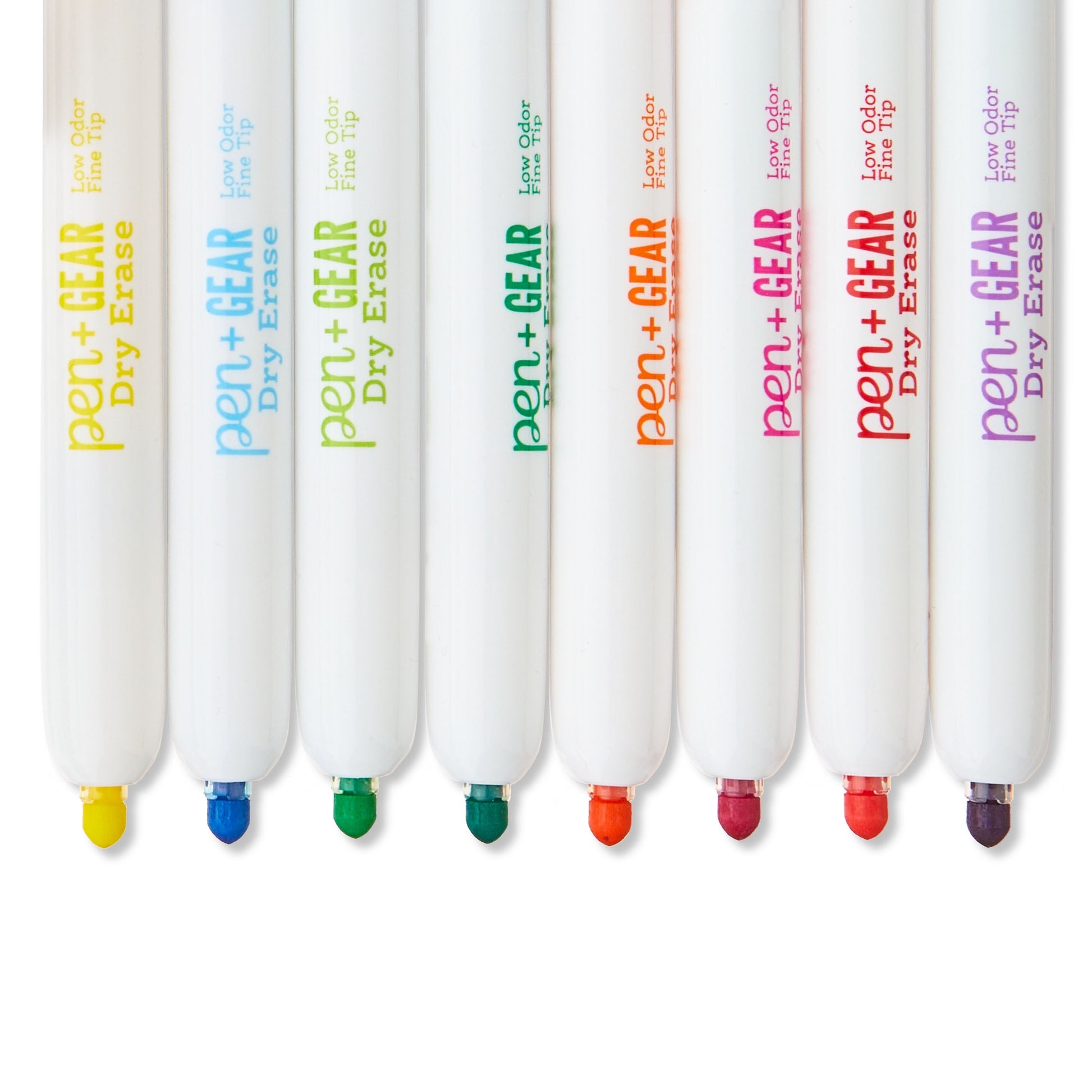 Pen+Gear Retractable Dry Erase Markers, Muti Colors, 16 Count, Fine Tip