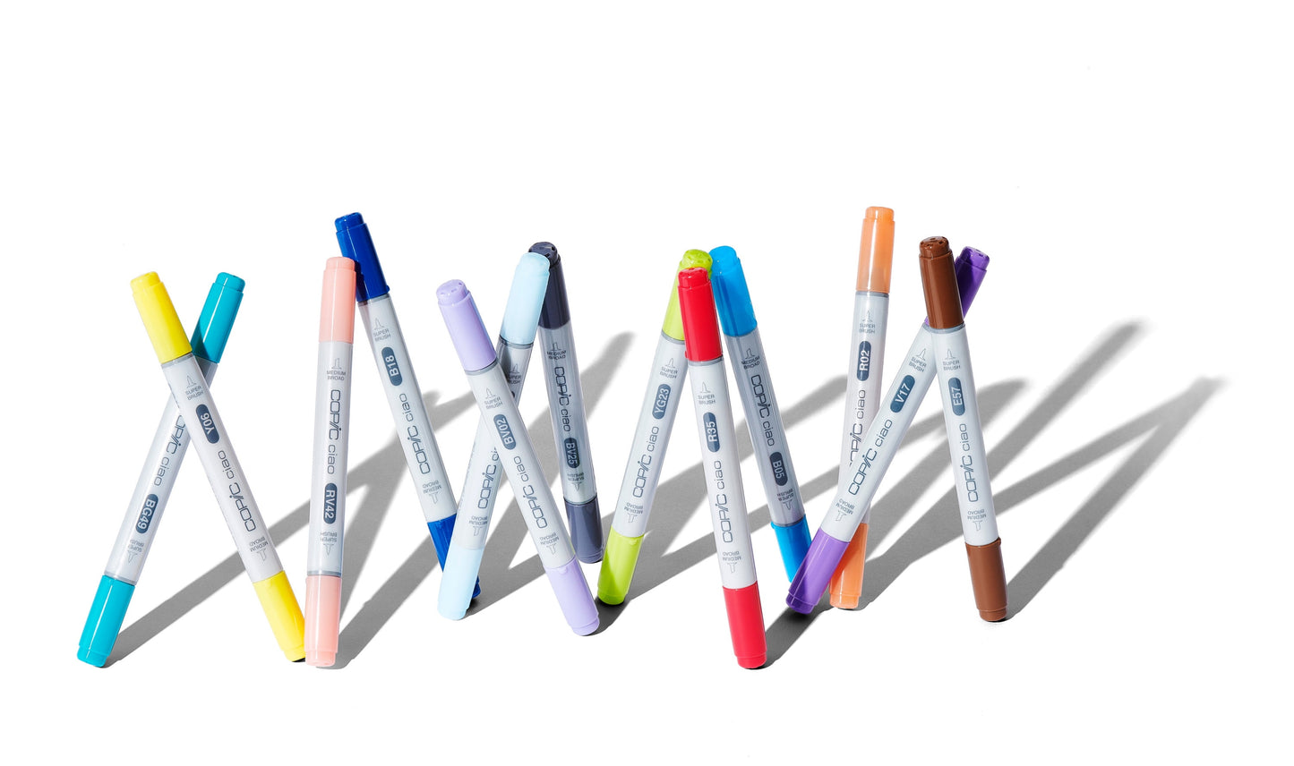 Copic Ciao Marker Set, 24-Colors, Basic