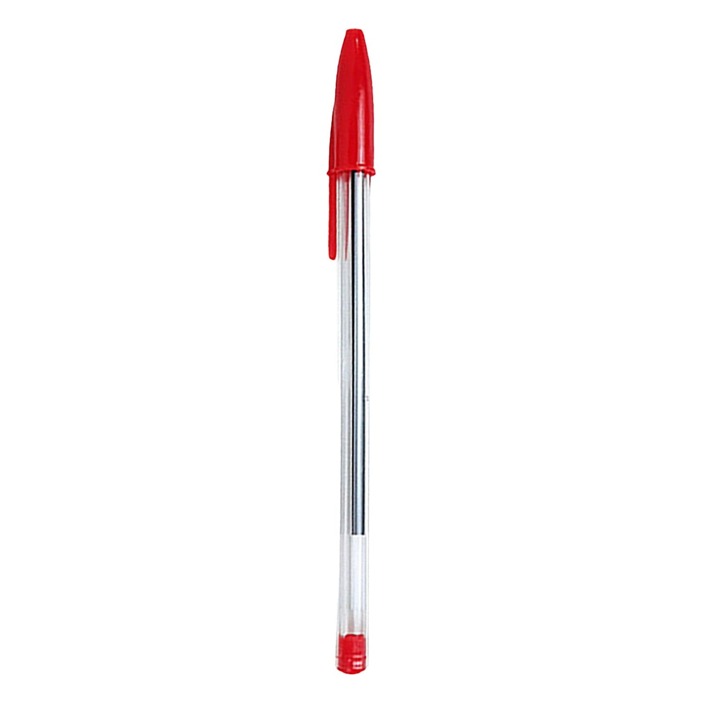 12-Pack Ballpoint Pens Red, Black & Blue Ink (1ml)Tri-Color Ballpoint Pens Set Multi-Color Pens,Smooth Writing Point Pens Convenient Multi-Color Pens Journaling Fine Point Pens for Home(Clear)