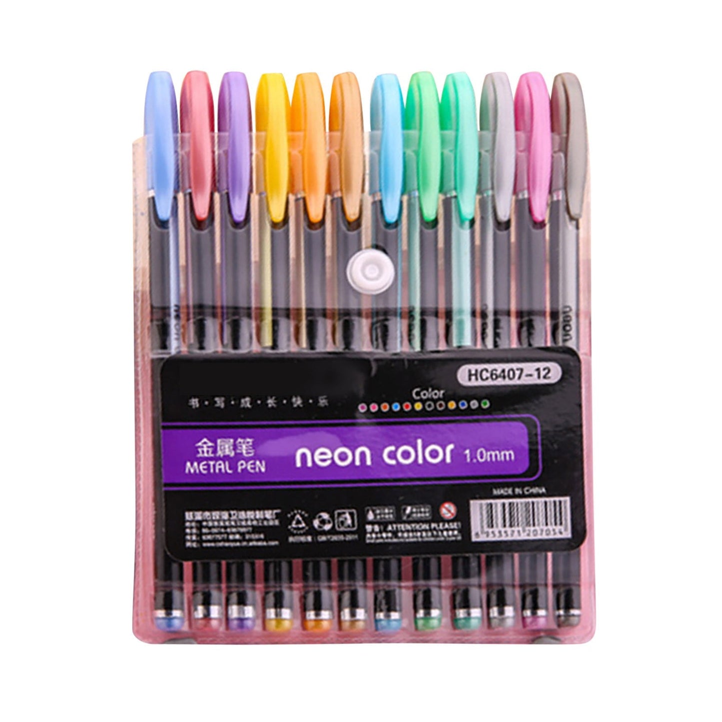 12-Pack Ballpoint Pens Red, Black & Blue Ink (1ml)Tri-Color Ballpoint Pens Set Multi-Color Pens,Smooth Writing Point Pens Convenient Multi-Color Pens Journaling Fine Point Pens for Home(Clear)