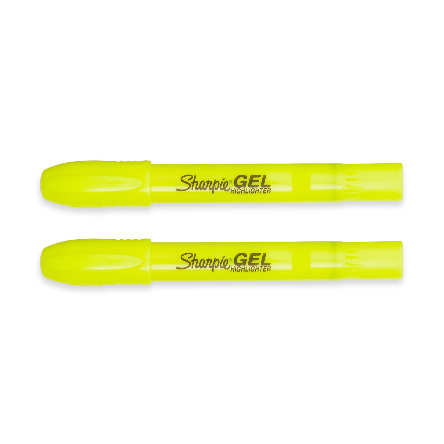 (3 pack) Sharpie Gel Highlighters, Bullet Tip, Fluorescent Yellow, 2 Count