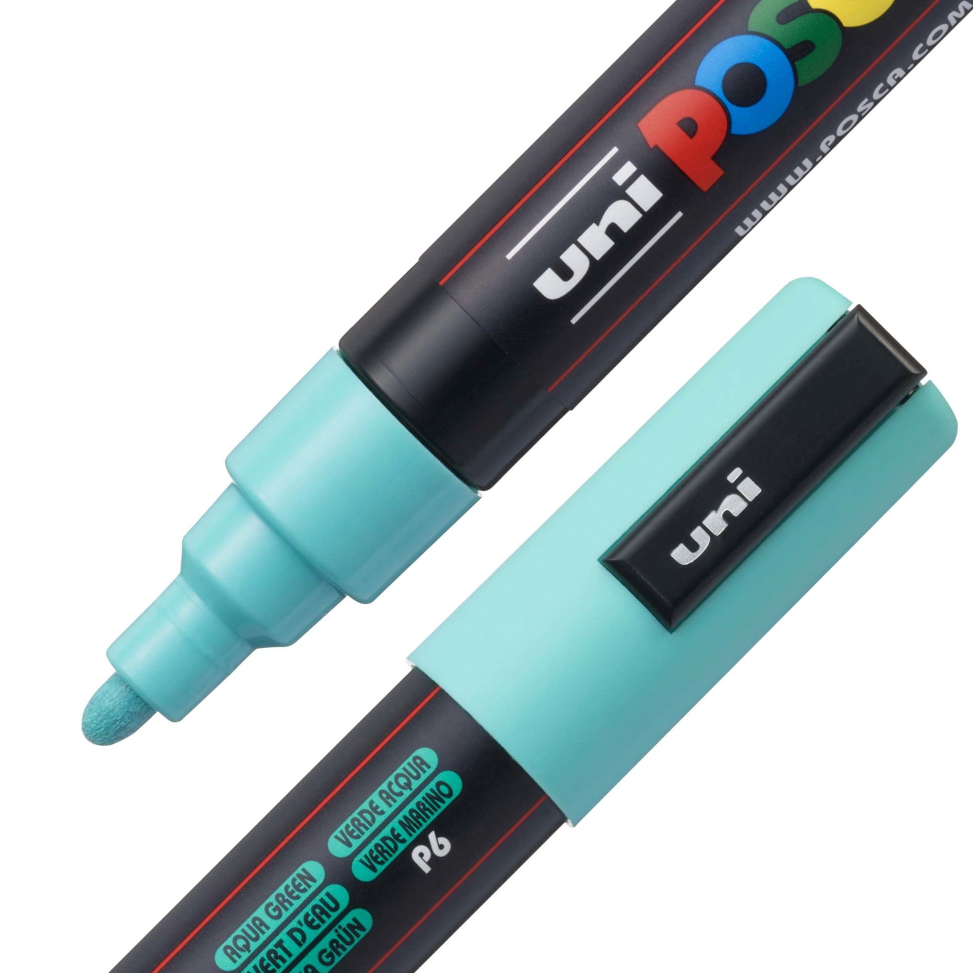 POSCA 8-Color Paint Marker Set, PC-5M Medium, Soft Colors