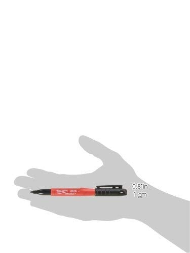 Milwaukee 48-22-3100 Inkzall Jobsite Fine Point Black Permanent Marker Pack of 48