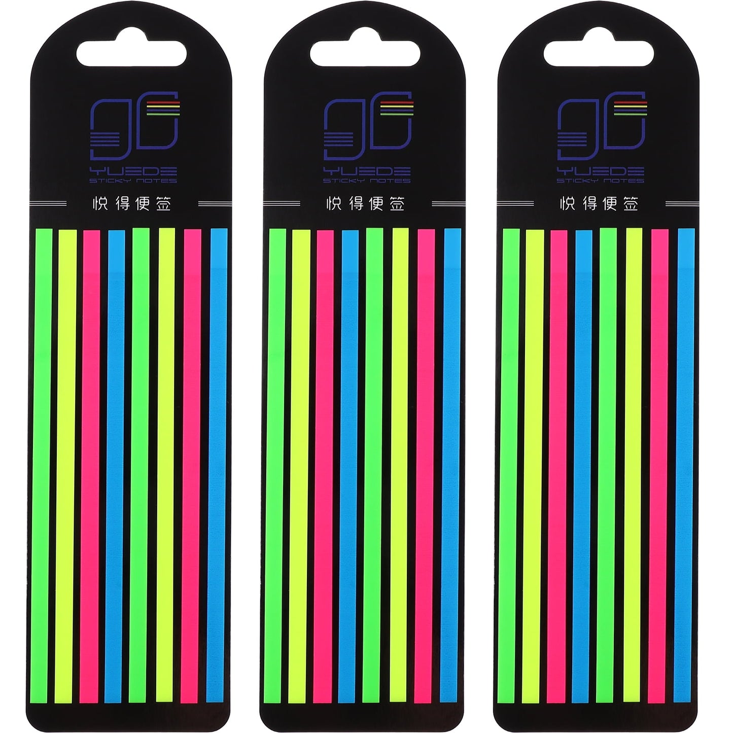 3 Boxes of Highlighter Tapes Fluorescence Highlight Strips Sticky Long Page Markers Tabs Study Supplies