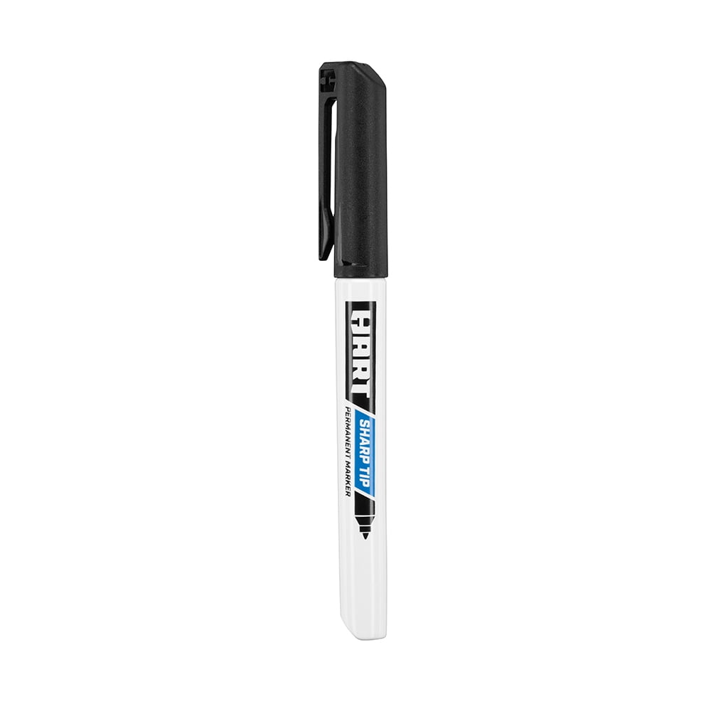 (8 pack) HART Sharp Tip Permanent Marker 1-Pack