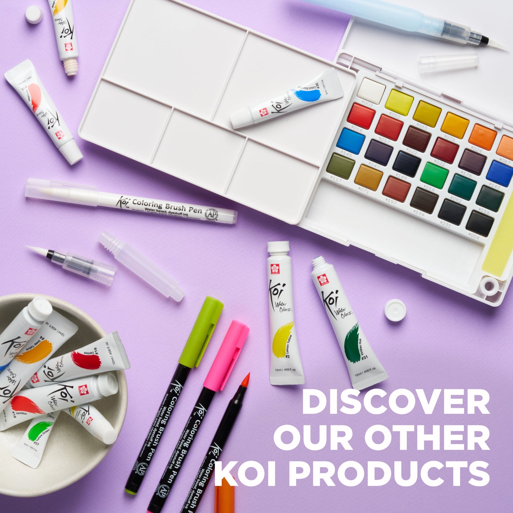 Sakura Koi Coloring Brush Pen Set, 48-Colors