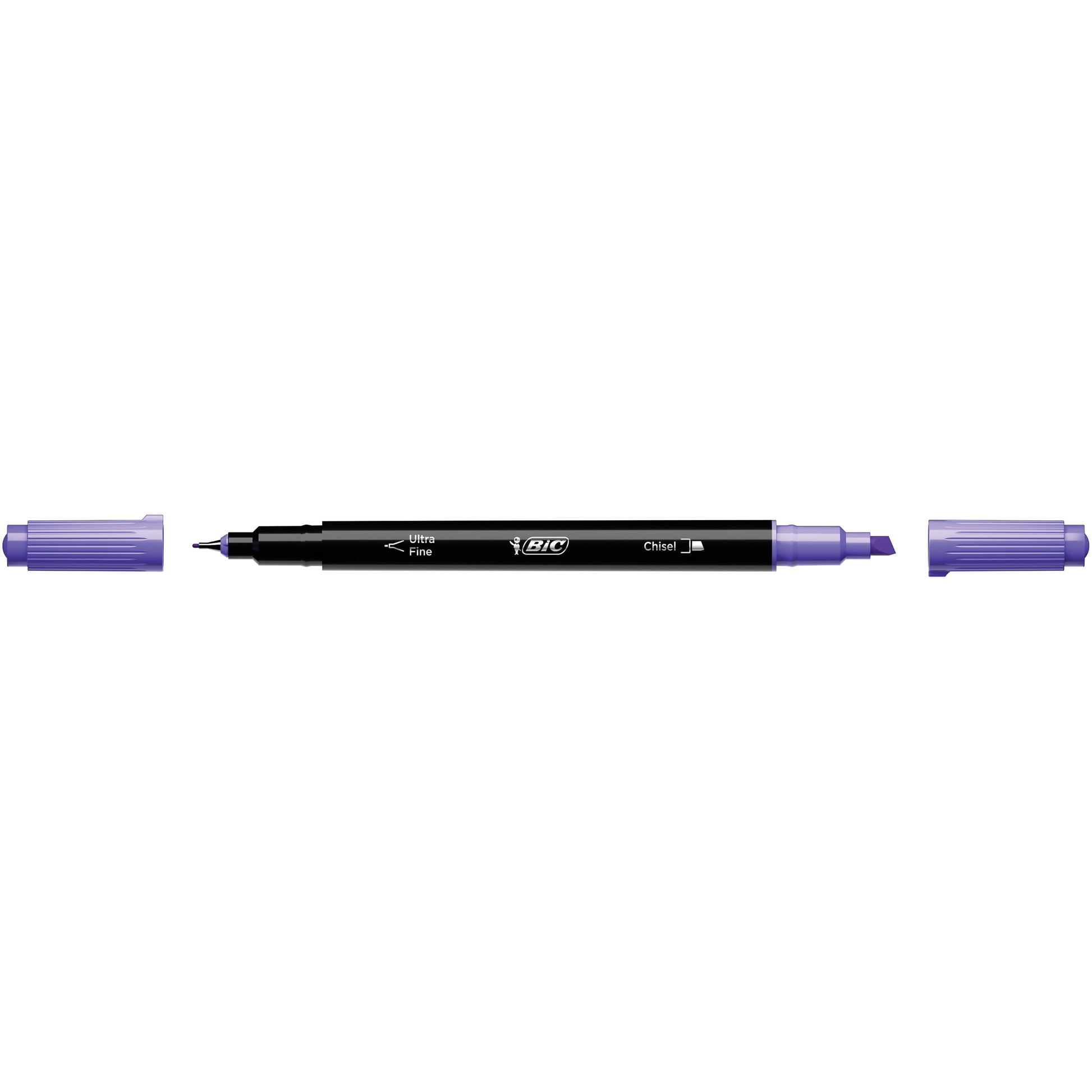 BIC Intensity Dual Tip Highlighter Medium & Broad Point Assorted Ink 6/Pack (HLPDT6-AST)