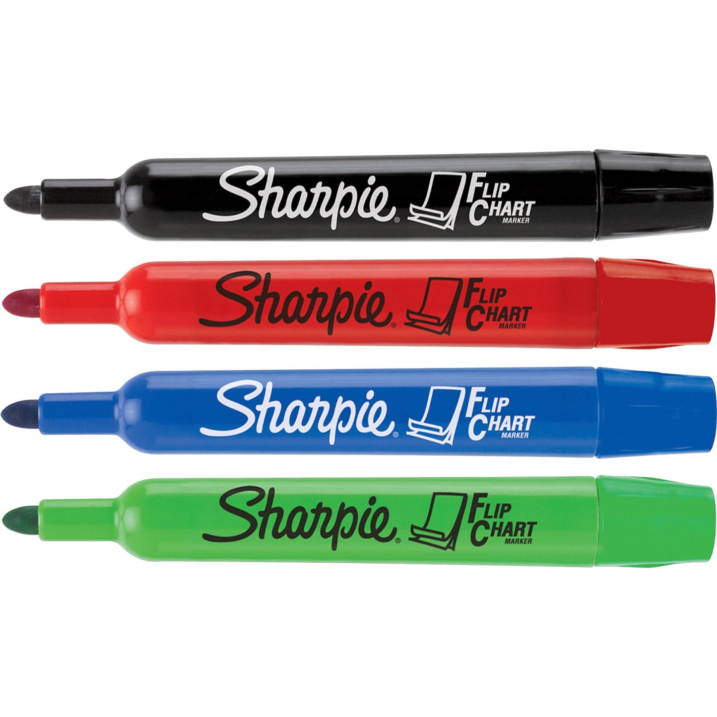 Sharpie Bullet Point Flip Chart Markers, Assorted, 4 Count
