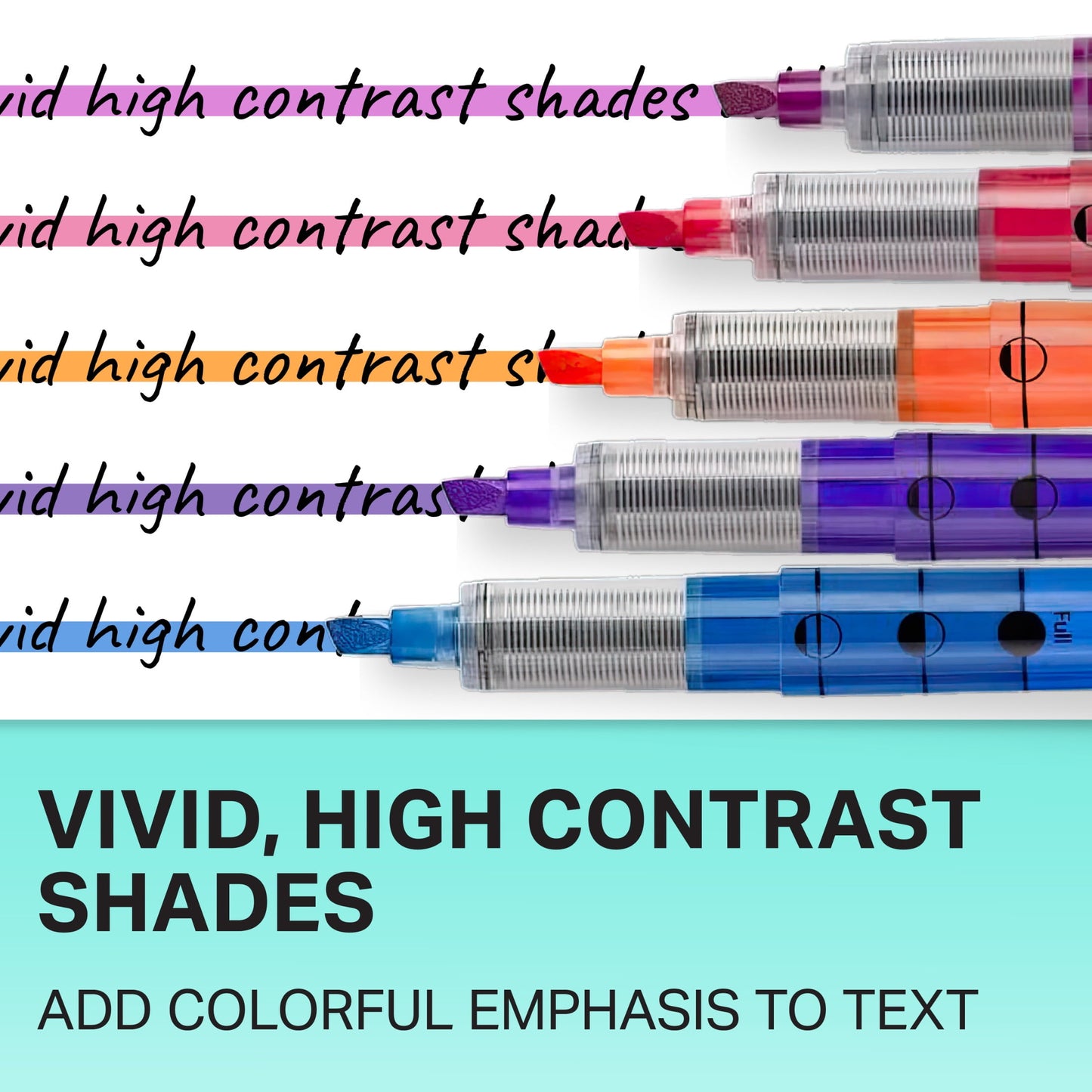 Sharpie Liquid Highlighter, Chisel Tip Highlighters, Assorted Colors, 5 Count