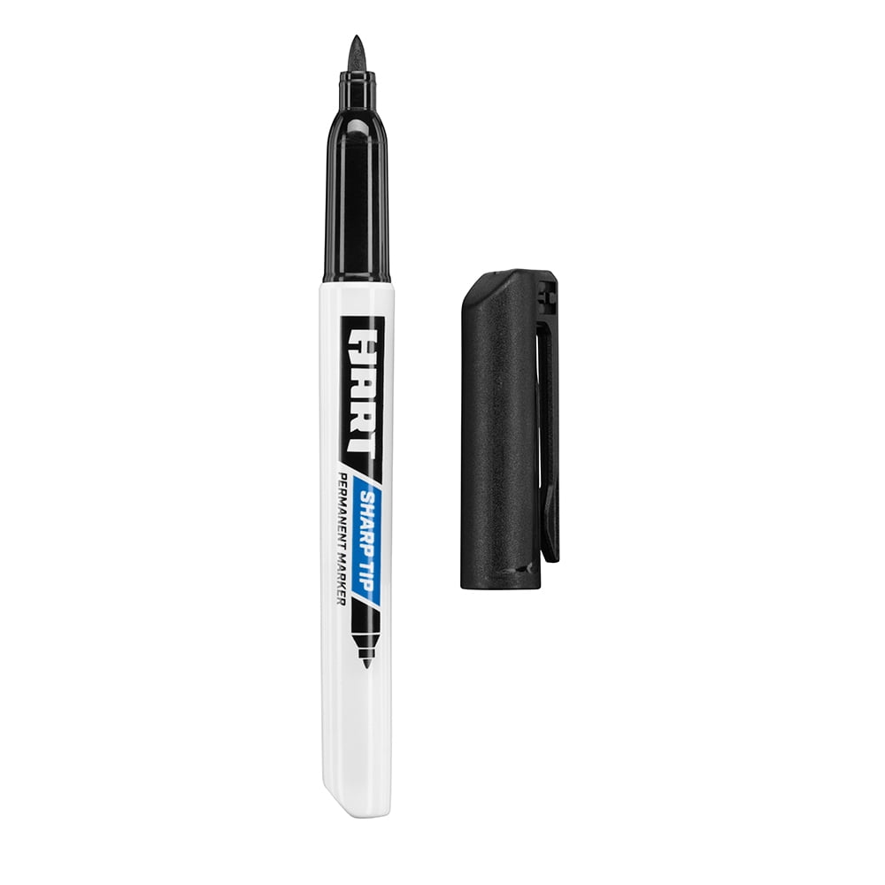(8 pack) HART Sharp Tip Permanent Marker 1-Pack
