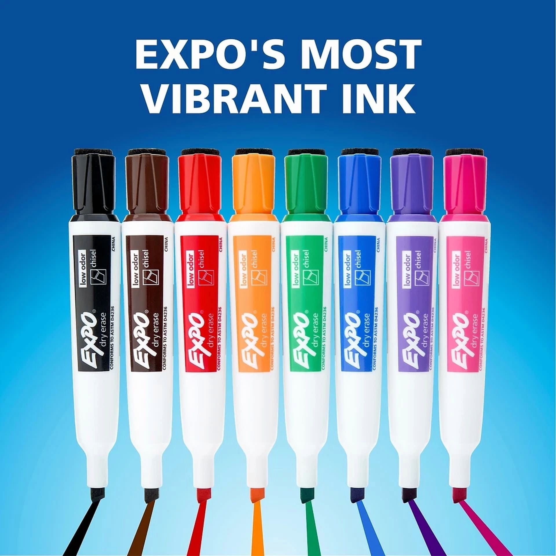 Expo Magnetic Dry Erase Marker Chisel Tip Assorted 4/Pack 1944728