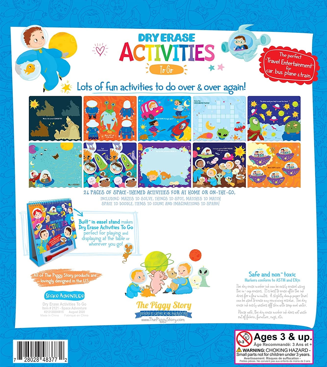 The Piggy Story - Dry Erase Activities To Go Value Pack - Space Adventure