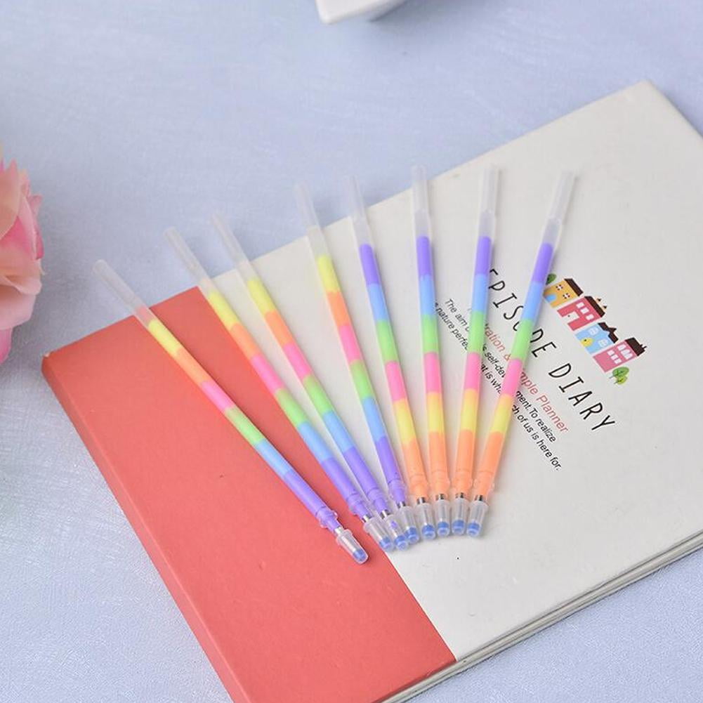Multi Color Rainbow Highlighters Gel Pens Pens Paint Fluoresc Pen *1 2022 M4B4
