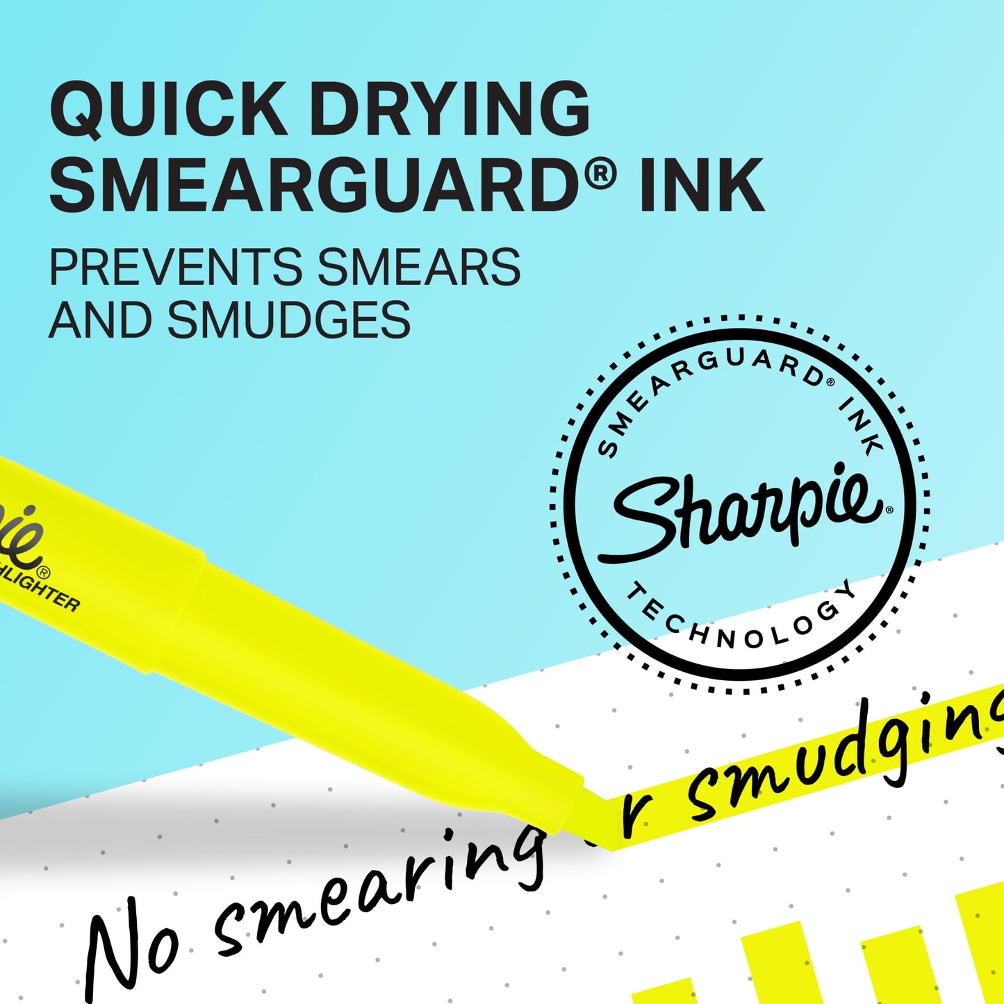 Sharpie Pocket Highlighters, Chisel Tip, Fluorescent Yellow, 12 Count