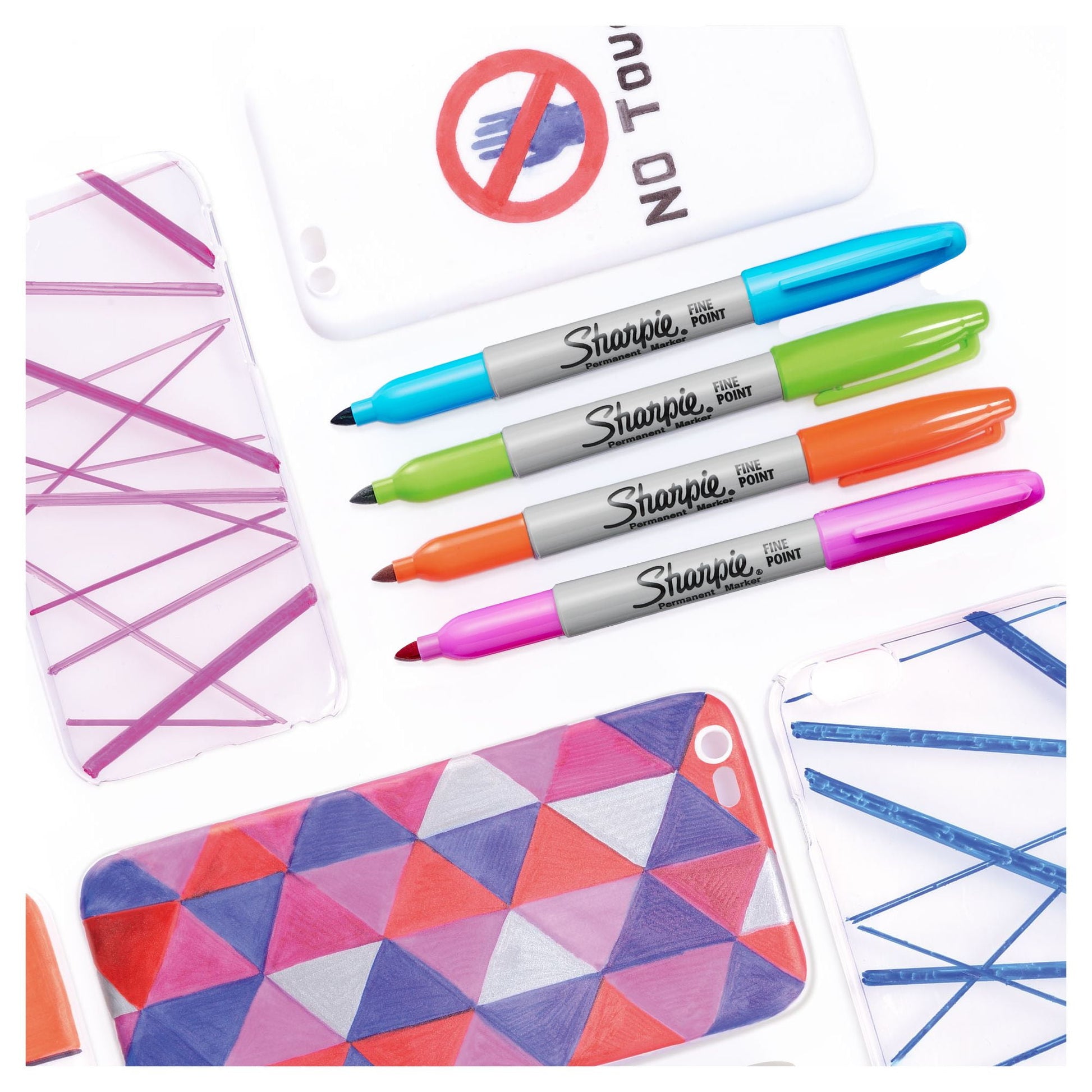 Sharpie Permanent Markers, Fine Point, Cosmic Colors, 12 Count