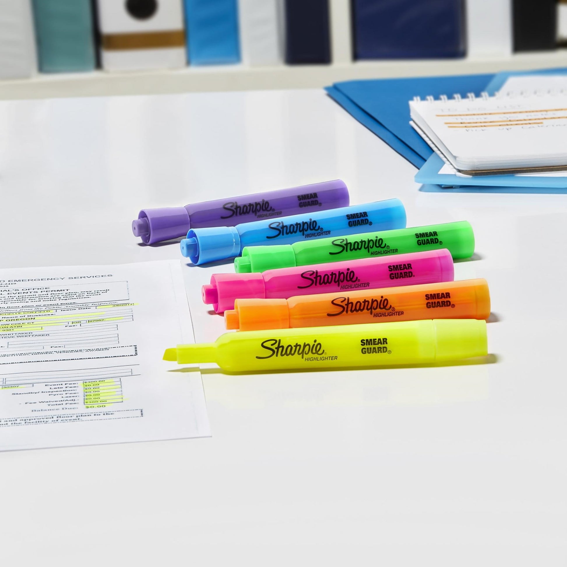 (3 pack) Sharpie Tank-Style Highlighters, Chisel Tip, Assorted, 4 Count