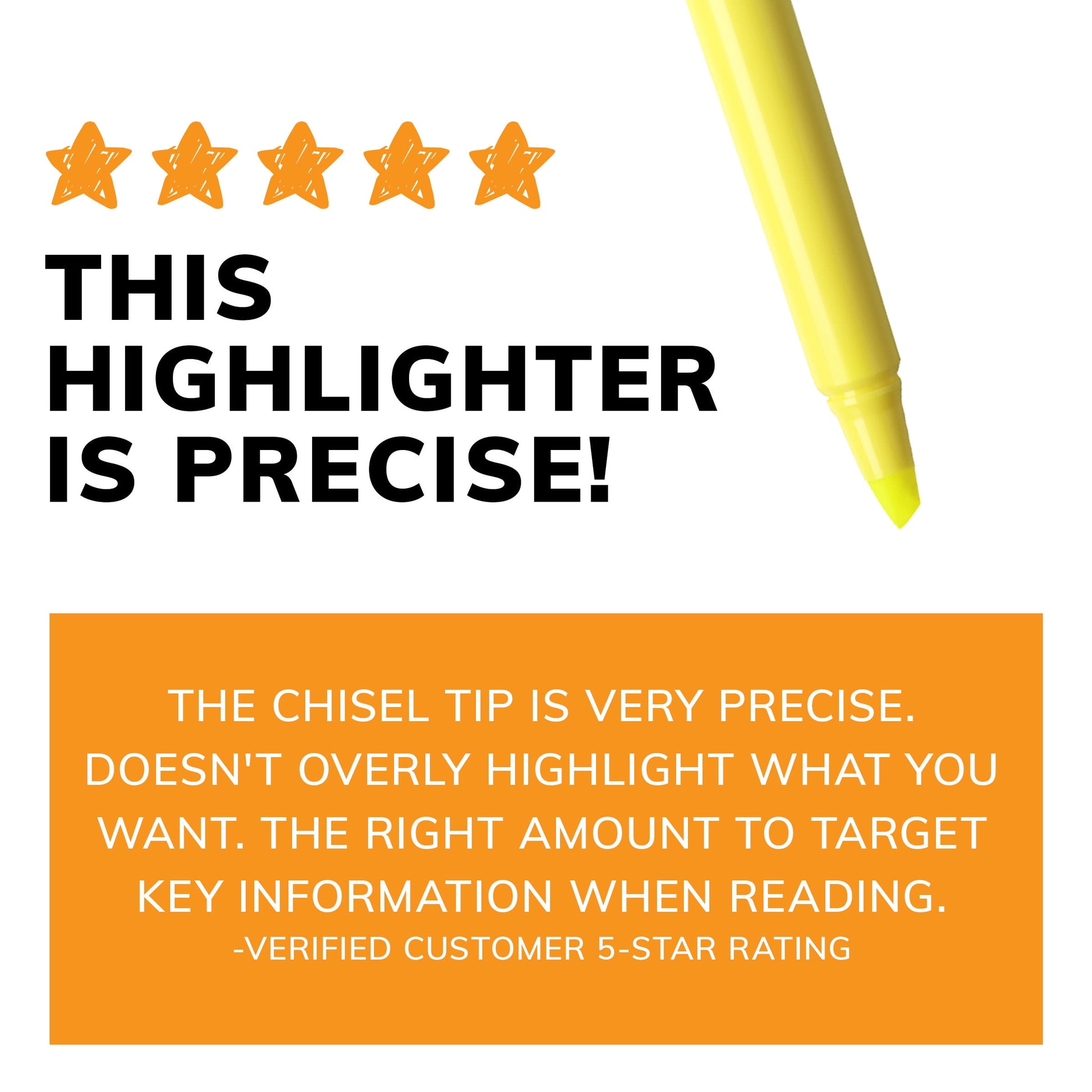 BIC Brite Liner Highlighter, Chisel Tip Pocket Highlighters, Yellow Highlighter, 5 Count