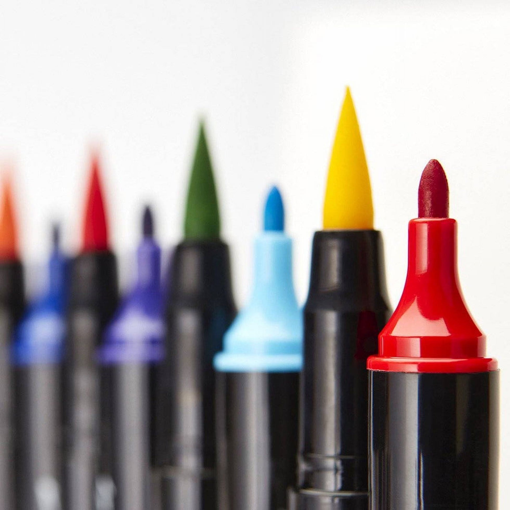 Kingart Pro Twin-Tip 445 Series Brush Pen Art Markers, Set of 24 Unique & Vivid Colors