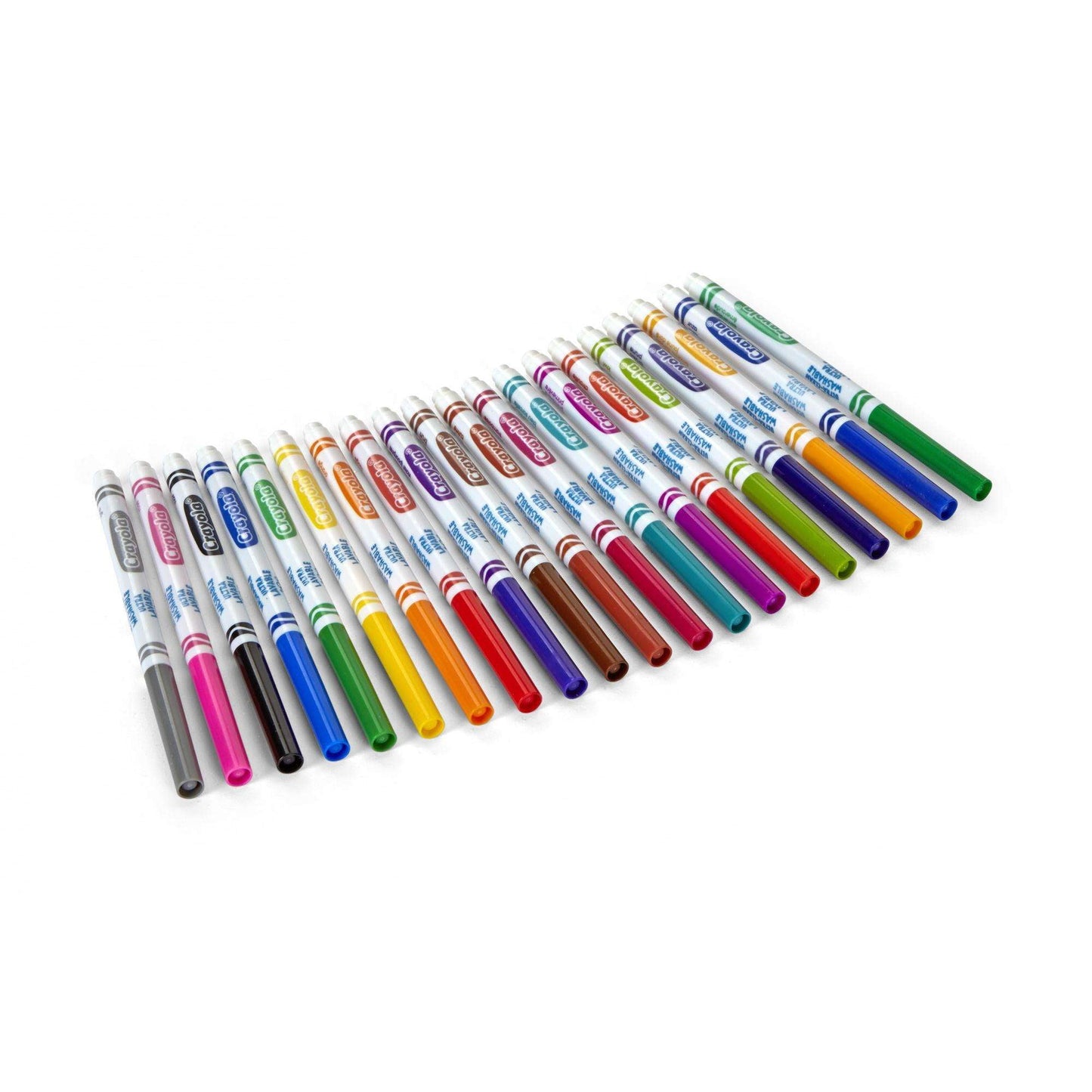 Crayola Ultra-Clean Washable Fine Line Markers, 20 Ct, School Supplies, Classroom Supplies for Teachers