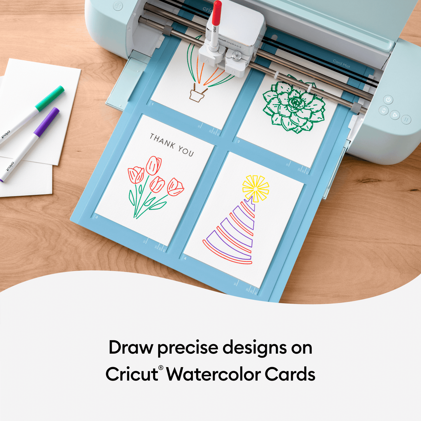 Cricut® Watercolor Marker & Brush Set (9 ct), 1.0 mm