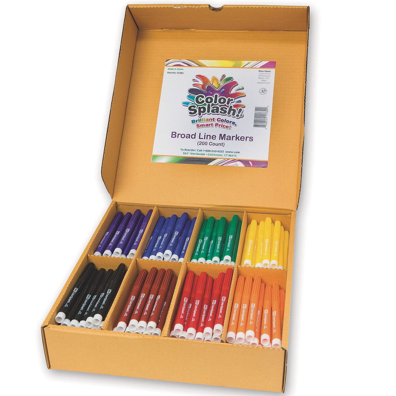 Color Splash!® Broad Line Marker PlusPack (Pack of 200)