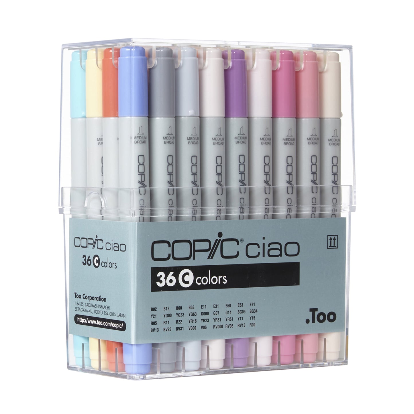 Copic Ciao Marker Set, 24-Colors, Basic