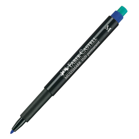 Faber Castell F152551 Permanent "Multimark" Marker - Blue dunkelblau-rot-gelb