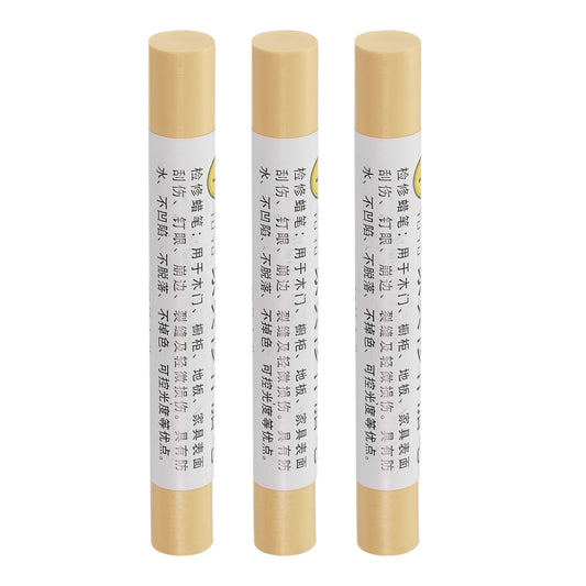 Furniture Repair Crayons Wax Filler Stick, 3Pcs Touch Up Pen Markers, Maple