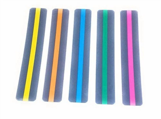 Fyna -Reading Guide Highlighter Strips, Set Of 5 (Blue, Orange, Green, Pink And