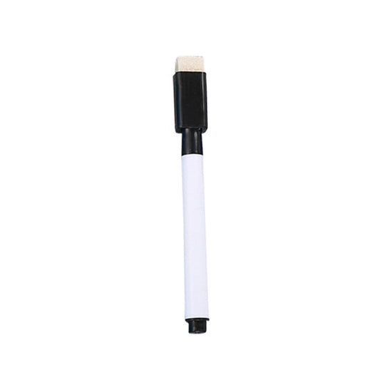 LKXGBMY Magnetic Dry Erase Markers with Eraser Cap, White Board Mini Dry erase Markers Bulk, Fine Point Tip White Board Markers for Teachers Office Home Supplies,1pc Black