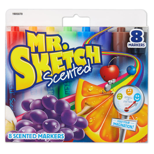 Mr. Sketch Scented Chisel Tip Marker Set, 8-Colors
