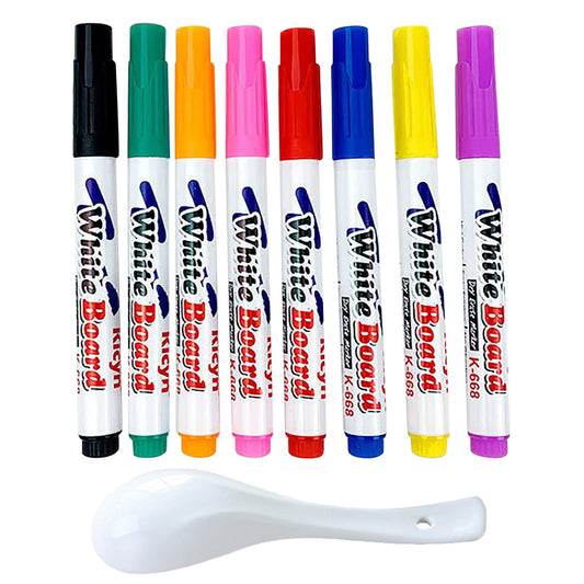 UYUH Magical Water Painting Pen 12 Colors Magical Floating Water Painting Pen Magical Watercolor Pen Magical Floating Ink Marker for Drawing Painting Teaching Whiteboard DIY Craft 5ml