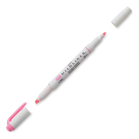 Zebra Mildliner Double Ended Pastel Highlighter Pink