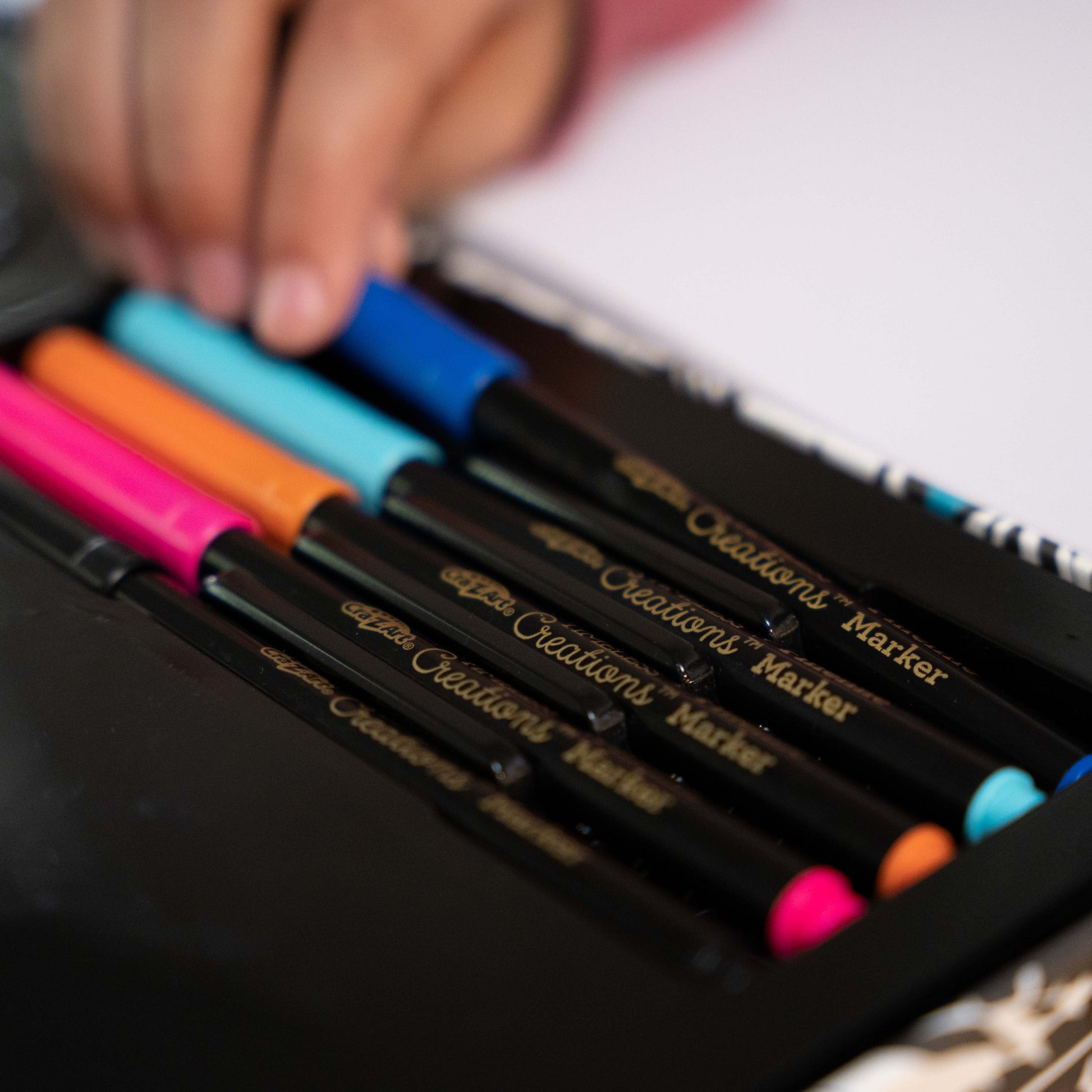 Cra-Z-Art Timeless Creations Multicolor Brush Marker Coloring Set, Beginner to Expert, Child Ages 6 Year and up