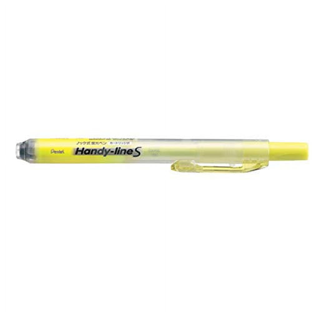 Pentel Highlighter, Retract, Refillable, Chisel Tip, Pink (SXS15-P)