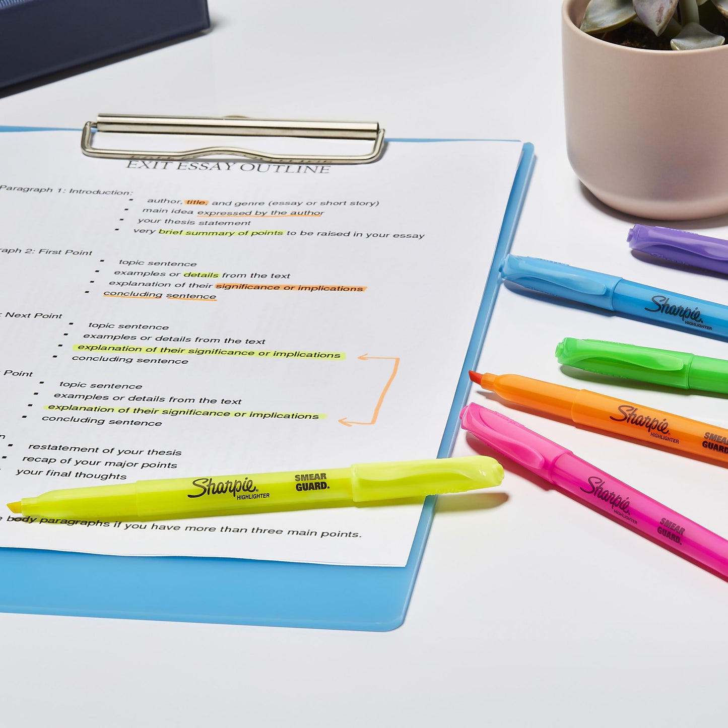Sharpie Pocket Highlighters, Chisel Tip, 24 Count