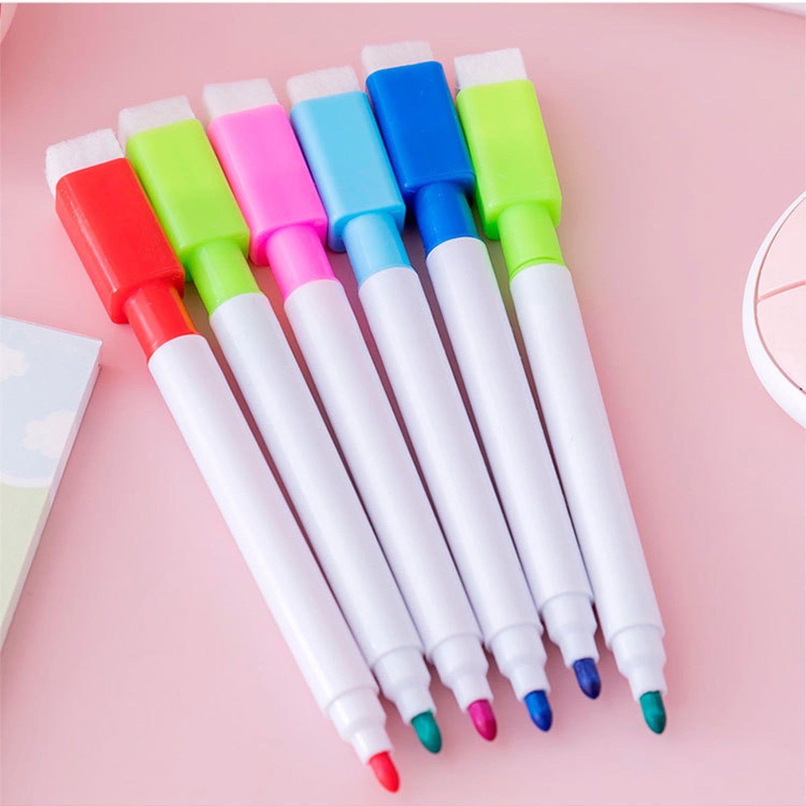 LKXGBMY Magnetic Dry Erase Markers with Eraser Cap, White Board Mini Dry erase Markers Bulk, Fine Point Tip White Board Markers for Teachers Office Home Supplies,1pc Black