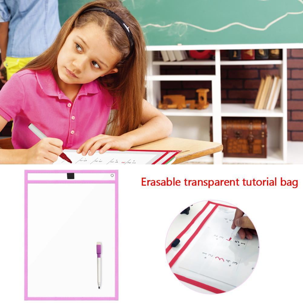 SHIBUN Dry Erase Marker with Dry Wipe Bag, Random Color