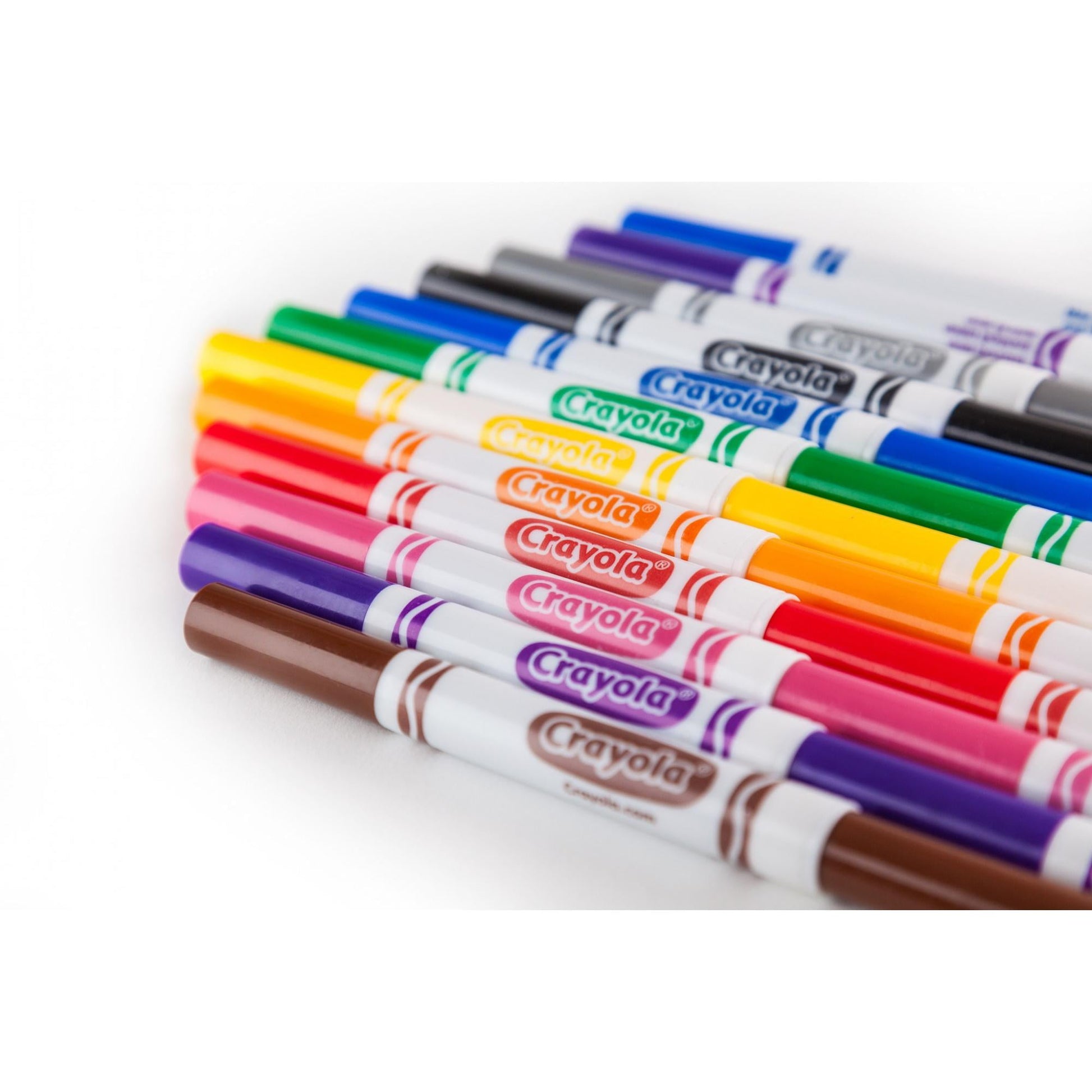 Crayola Broad Line Art Markers, Classic Colors, 10 Count, in Pack of 12