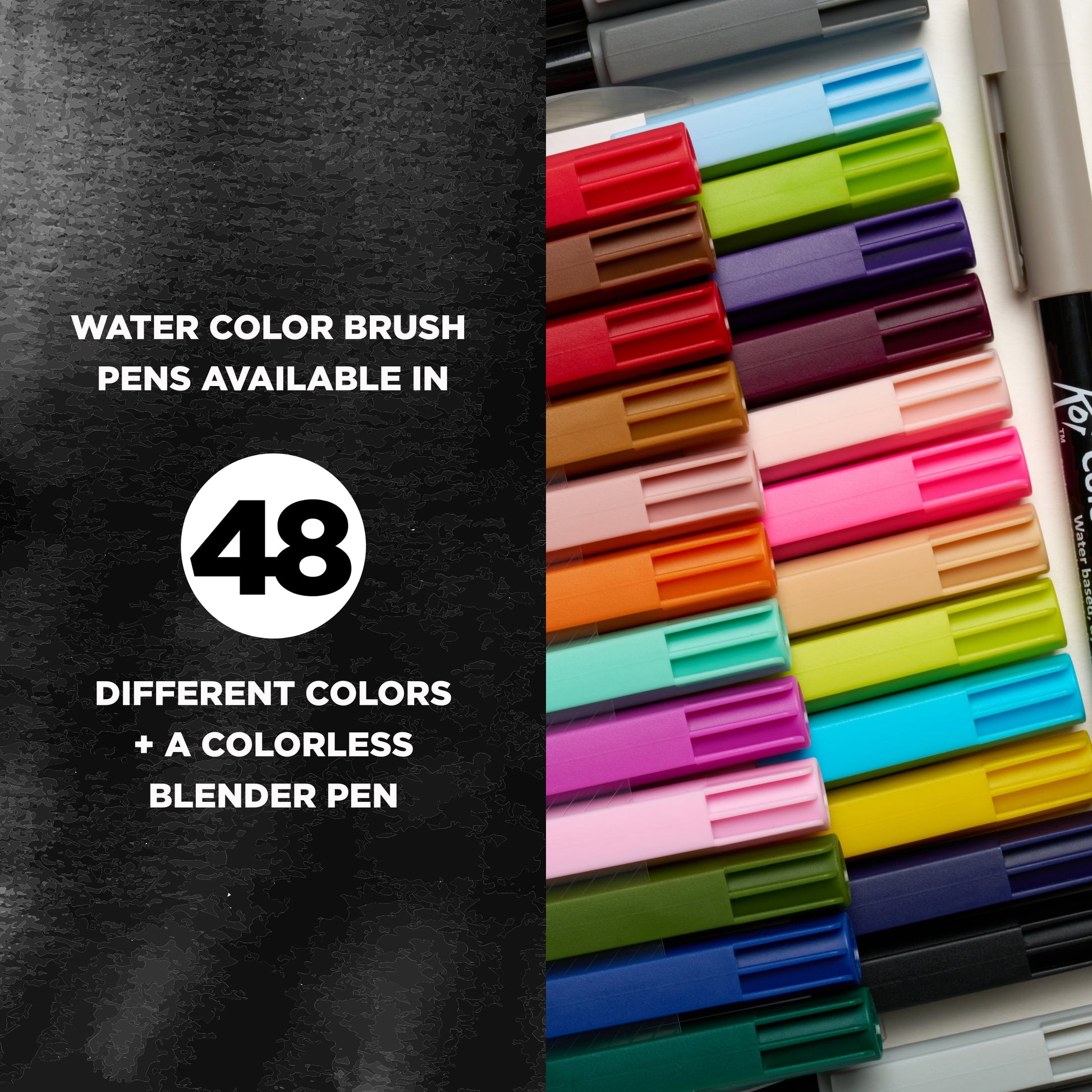 Sakura Koi Coloring Brush Pen Set, 48-Colors