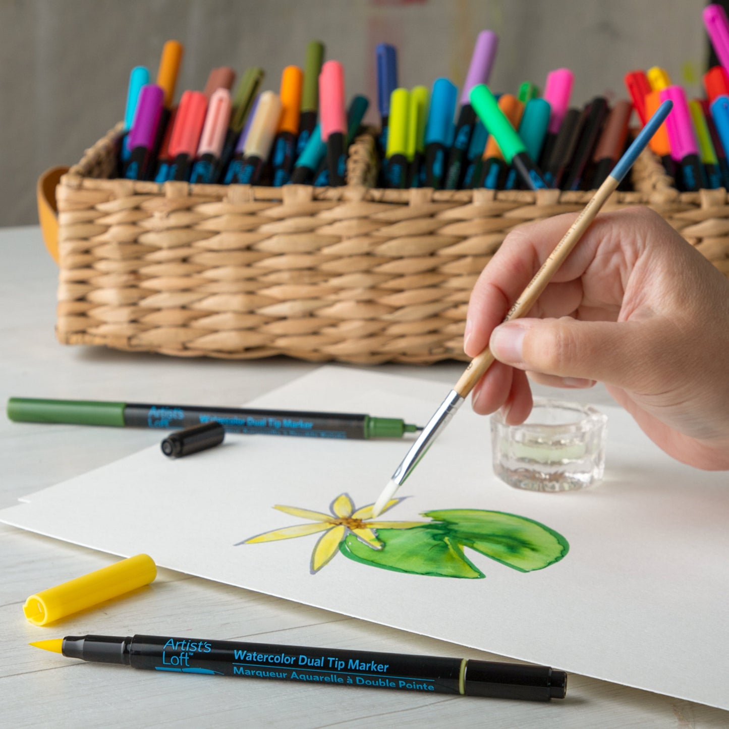 Watercolor 48 Piece Dual-Tip Markers by Artist's Loft™