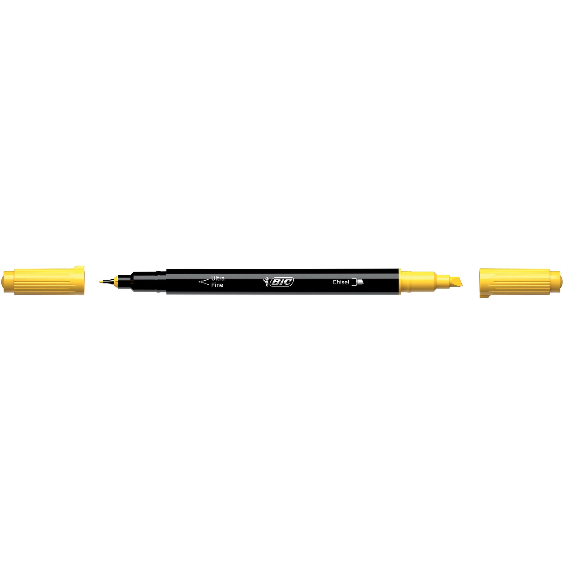BIC Intensity Dual Tip Highlighter Medium & Broad Point Assorted Ink 6/Pack (HLPDT6-AST)
