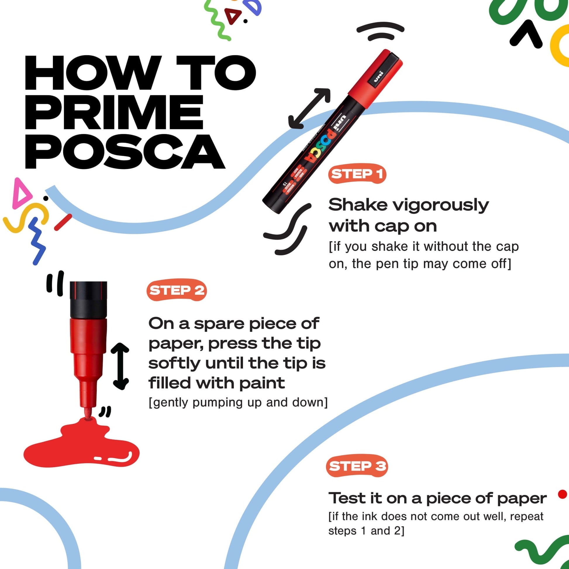Uni POSCA PC-5M Water-Based Paint Markers, Reversible Medium Tip (1.8-2.5mm), Dark Ink Colors, 8 Count
