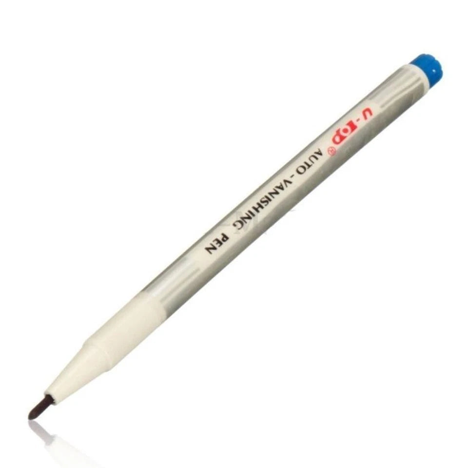 3Pcs(White, Blue, Pink) Water Erasable Vanishing Fabric Marker Cloth Ink Pen